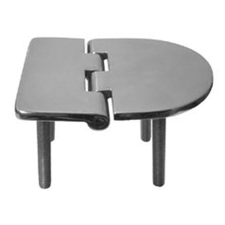 Cerniere a doppia coda tonde acciaio inox