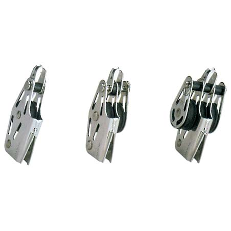 Bozzelli mini due pulegge con arricavo e strozzascotte a "v"