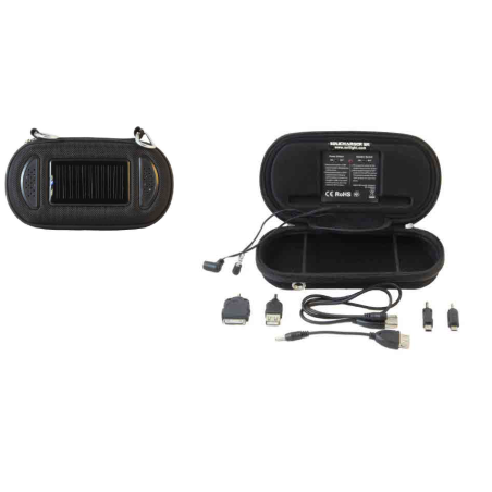 Apparecchio multifunzione caricabatterie-altoparlante con pannello solare