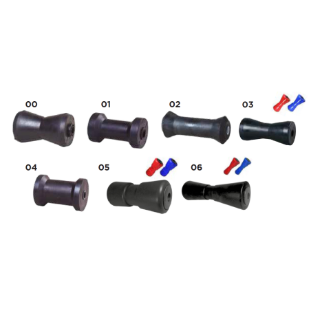 Rulli centrali in gomma