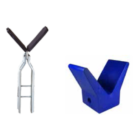 Staffa di fermo prua e supporti centrali