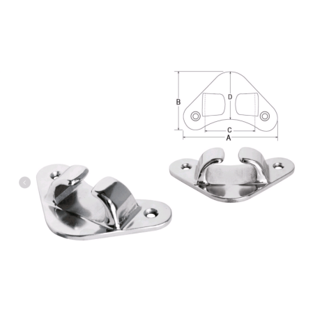 Passacavi di prua in acciaio inox