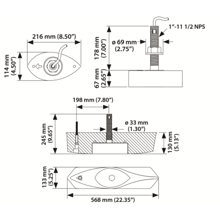 TRASDUTTORE XSONIC AIRMAR B275LHW