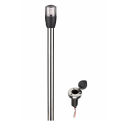 Fanali 360° a LED - Luce bianca estraibile e asta allungabile