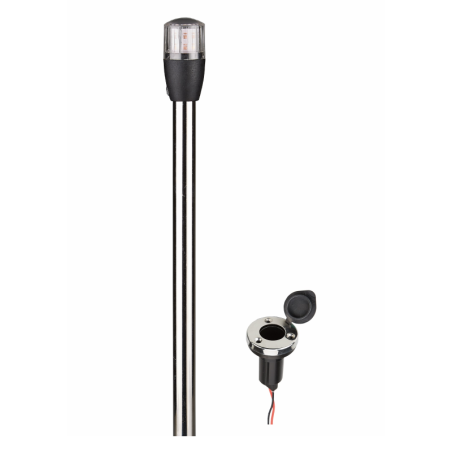 Fanali 360° a LED - Luce bianca estraibile e asta allungabile