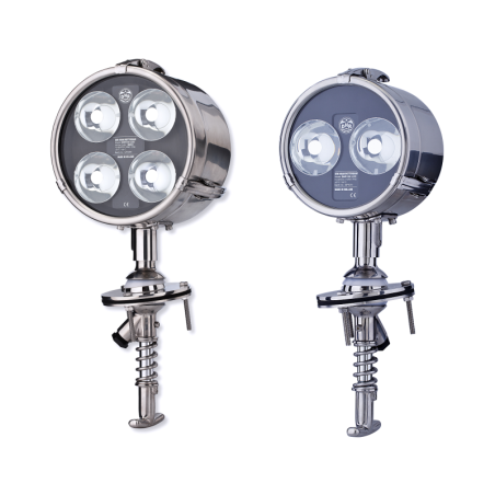 Proiettori marini orienabili a LED  a comando interno