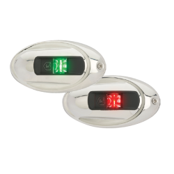 Coppia fanali a LED Attwood - Acciaio inox