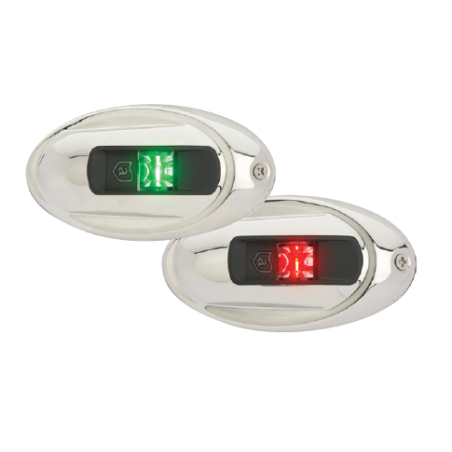 Coppia fanali a LED Attwood - Acciaio inox