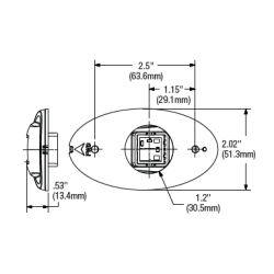 Coppia fanali a LED Attwood - Acciaio inox 2