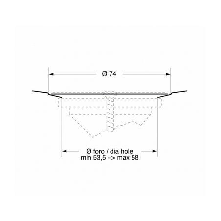Pilette standard con raccordi portagomma