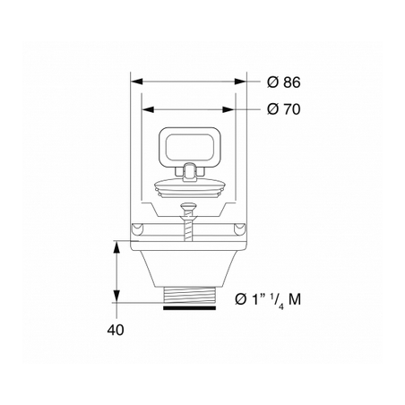 Pilette standard con raccordi portagomma