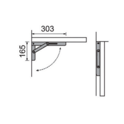 Staffe richiudibili per tavoli e ripiani 2