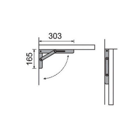Staffe richiudibili per tavoli e ripiani