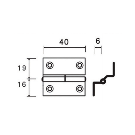 Cerniere a sbalzo con perno sfilabile