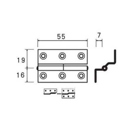 Cerniere a sbalzo con perno sfilabile