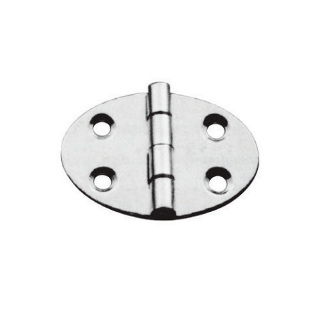 Cerniere a doppia coda ovali acciaio inox