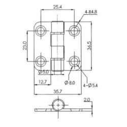 Cerniere a libretto acciaio inox 2
