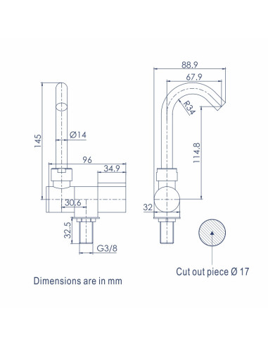 Rubinetti con canna abbattibile