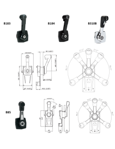 Comandi monoleva laterali da paratia 2